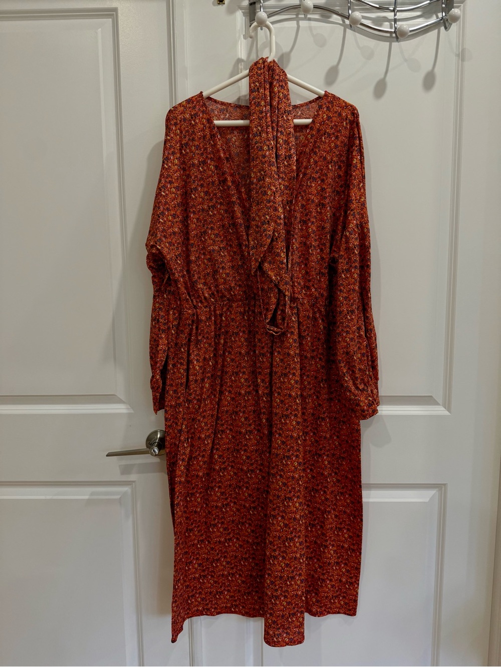 Plus Size ASOS Curve Rust Floral Dress